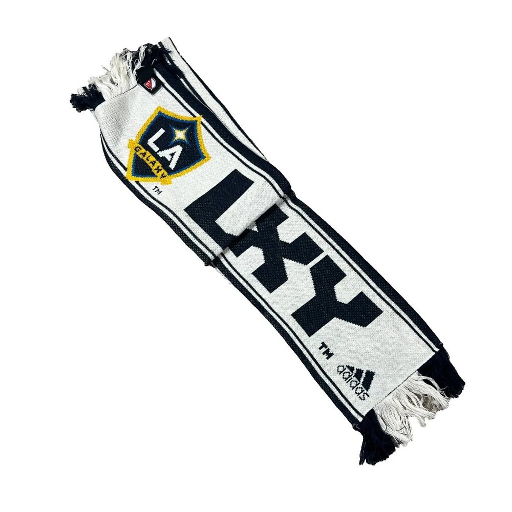 Adidas Unisex One Size Navy White MLS Los Angeles‎ Galaxy Soccer Scarf NWT